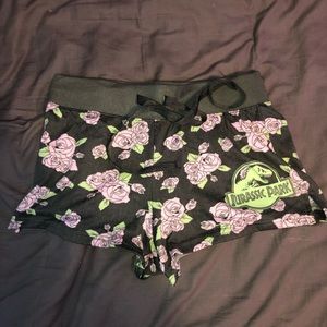 Army Green Jurassic Park Shorts